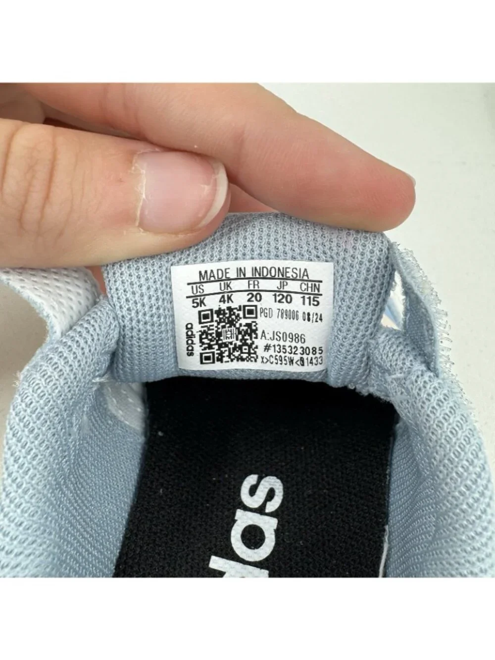 Adidas Infant Girl's Run 70s 2.0 Running Shoes Hook & Loop size 5K Light Blue